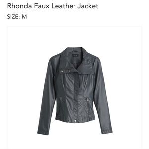 Rhonda Faux Leather Jacket
